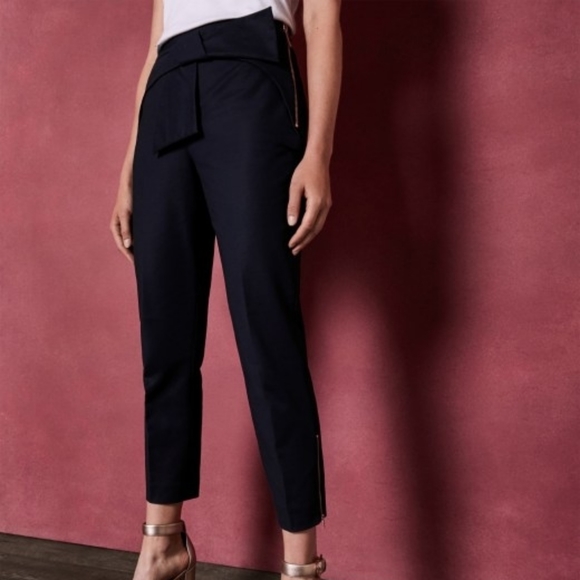 Bnwt Ted Baker Betha side zip bow waist trousers - Picture 2 of 7